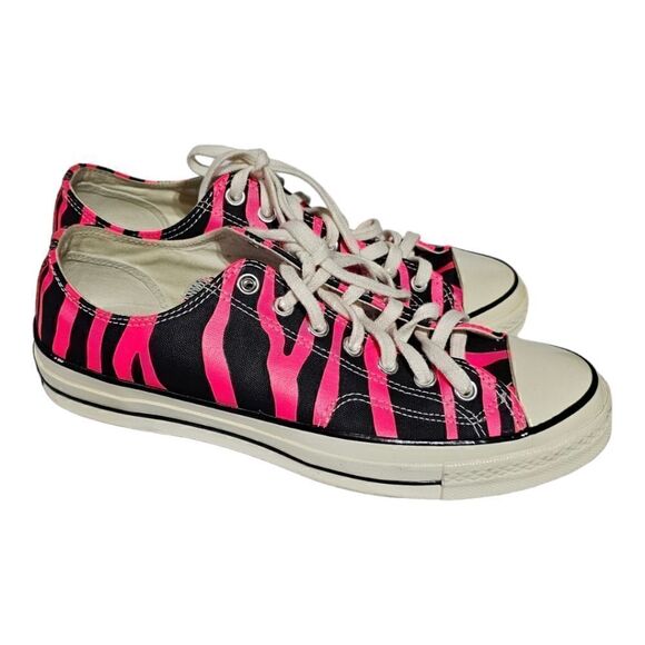 CONVERSE Chuck 70 OX Black/Racer Pink - Size 12 Women's/10 Men's - Picture 1 of 10